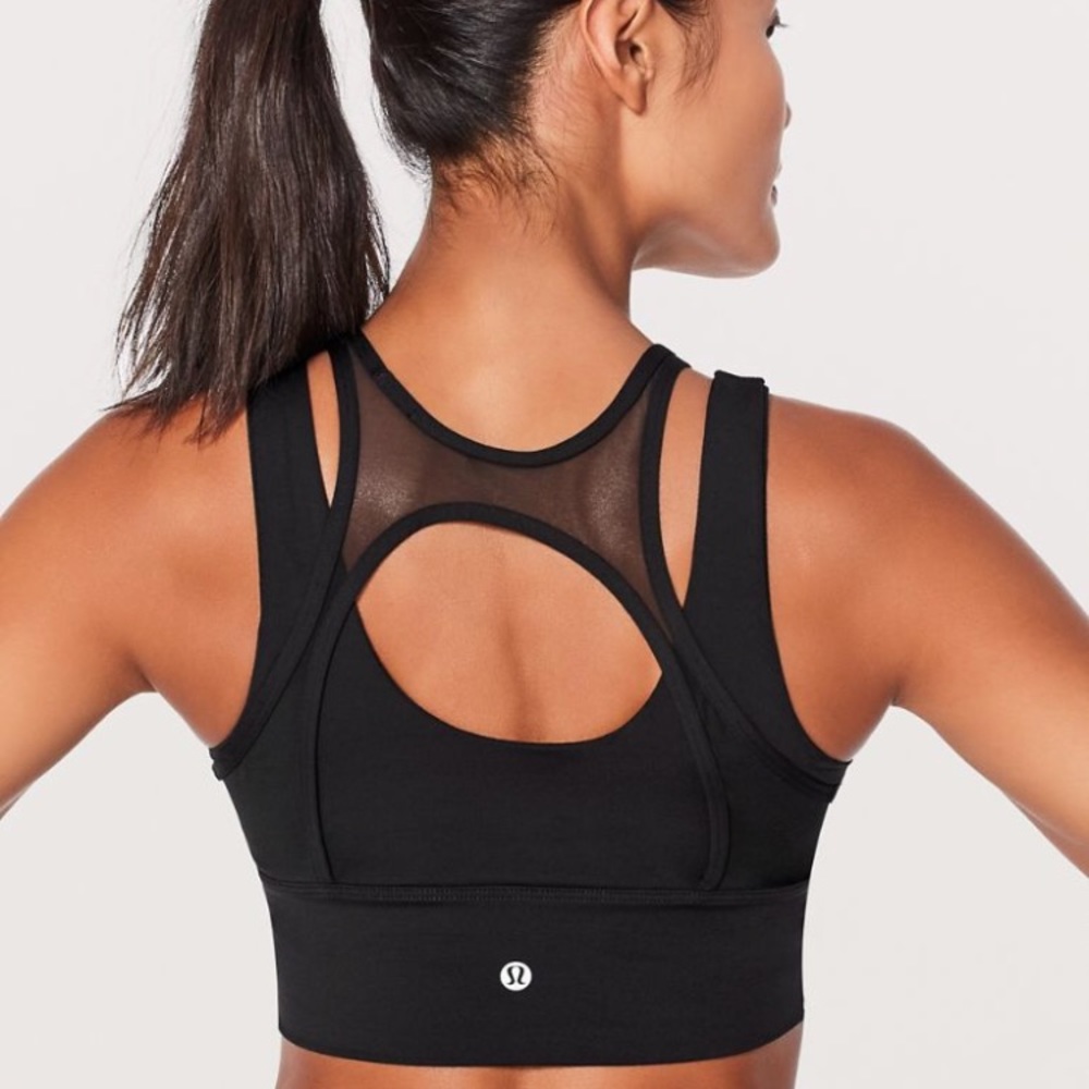 NWT BLK BLACK LULULEMON DOUBLE TAP BRA - - Size 8 - Picture 2 of 8